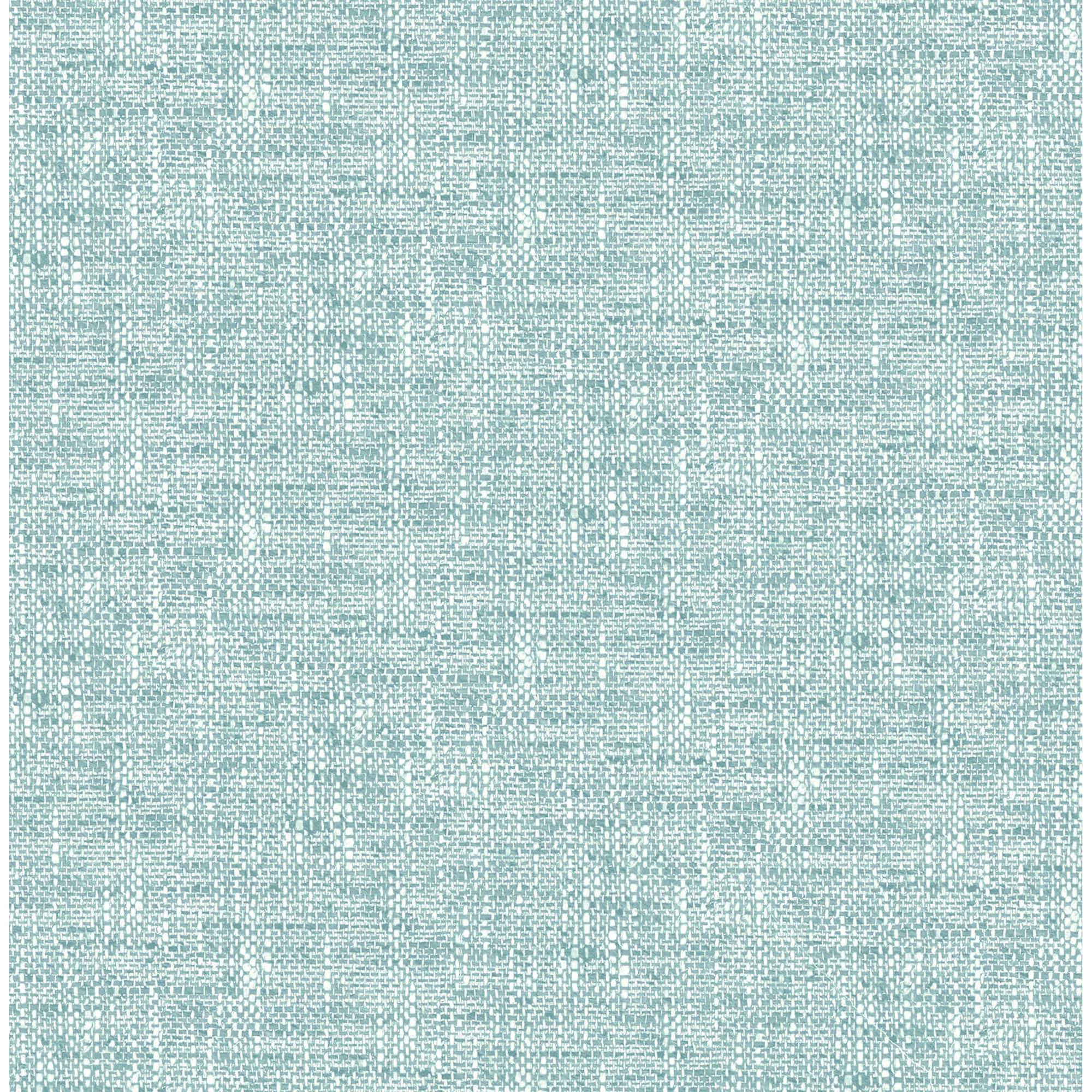 NuWallpaper Aqua Poplin Texture Peel & Stick Wallpaper